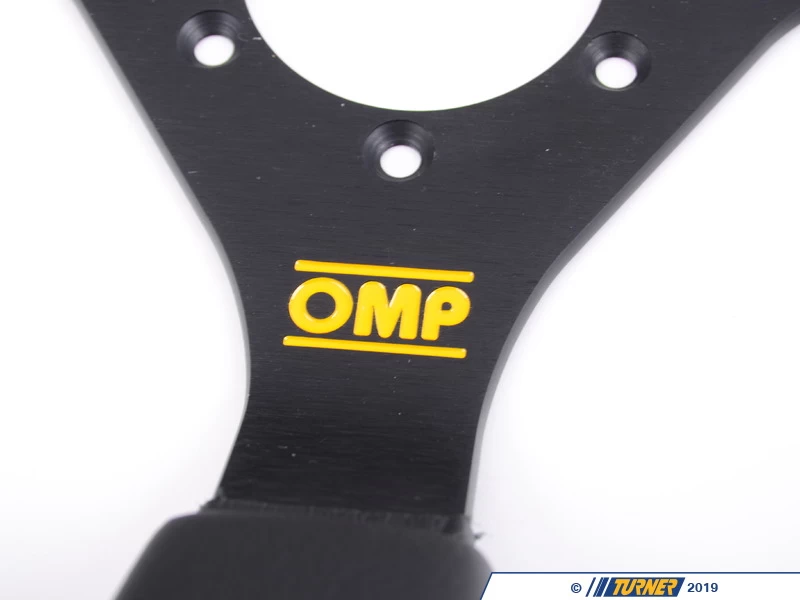 OMP WRC Racing Steering Wheel - Mid-depth 350mm Dished | Black Leather - Image 6