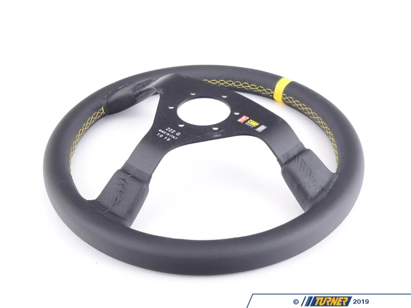 OMP WRC Racing Steering Wheel - Mid-depth 350mm Dished | Black Leather - Image 7