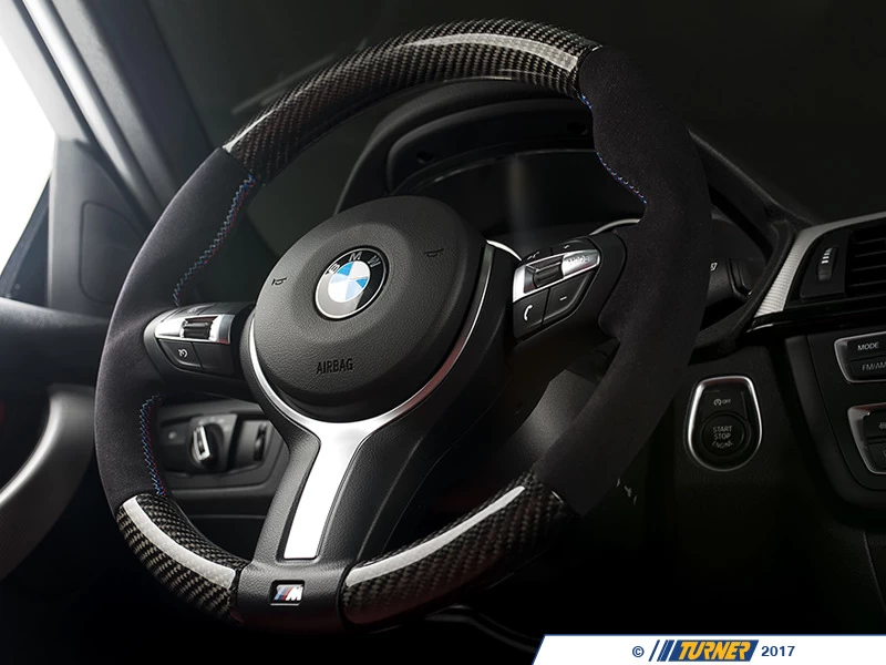 F2x/F3x M Sport ECS Custom Steering Wheel - Alcantara/Carbon Fiber - Image 8