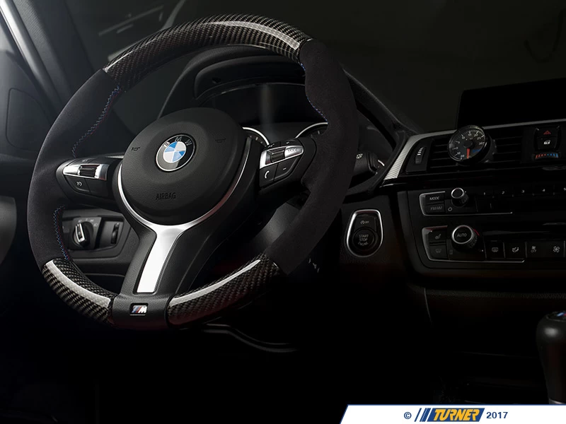 F2x/F3x M Sport ECS Custom Steering Wheel - Alcantara/Carbon Fiber - Image 7