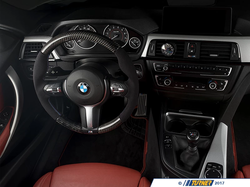 F2x/F3x M Sport ECS Custom Steering Wheel - Alcantara/Carbon Fiber - Image 10