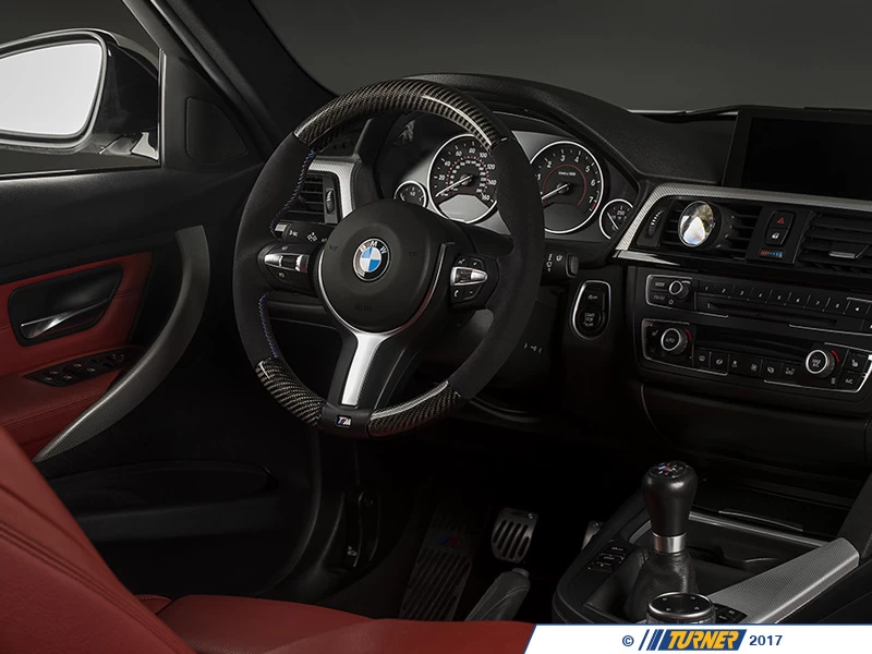 F2x/F3x M Sport ECS Custom Steering Wheel - Alcantara/Carbon Fiber - Image 4
