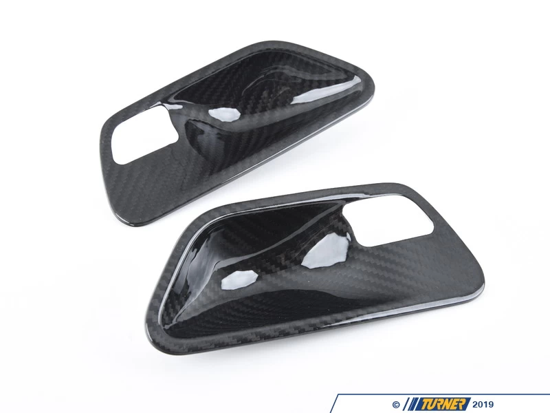 Dry Carbon Interior Door Handle Trim Set - Gloss Finish - F3x F8x