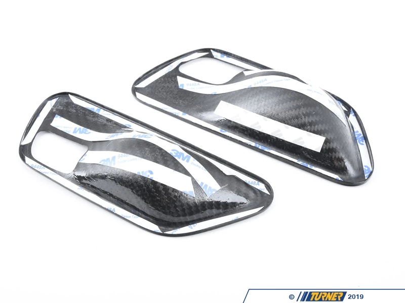 Dry Carbon Interior Door Handle Trim Set - Gloss Finish - F3x F8x - Image 2