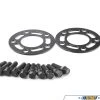 Turner Black BMW 5mm Front Wheel Spacer And Extended Bolts Kit - E24, E28, E30 M3, E31, E32, E34, E36, E38, E46, Z3, Z4