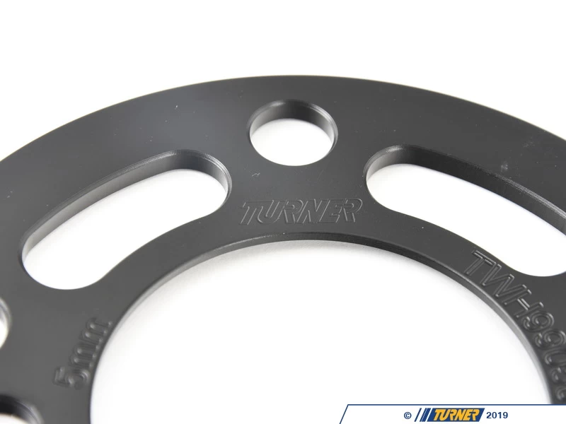 Turner Black BMW 5mm Front Wheel Spacer And Extended Bolts Kit - E24, E28, E30 M3, E31, E32, E34, E36, E38, E46, Z3, Z4 - Image 4