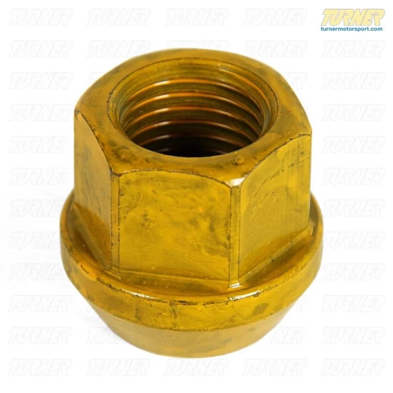 19mm 14x1.5 Yellow Zinc-Coated Race Wheel Nut - Image 4