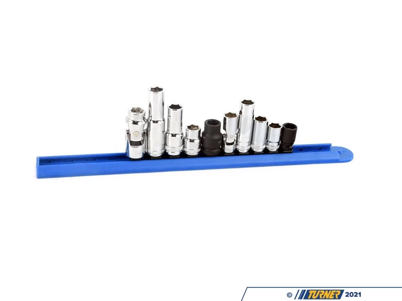 10 Piece 1/4" & 3/8" Drive 6-Point Socket Set - 10mm - Image 3