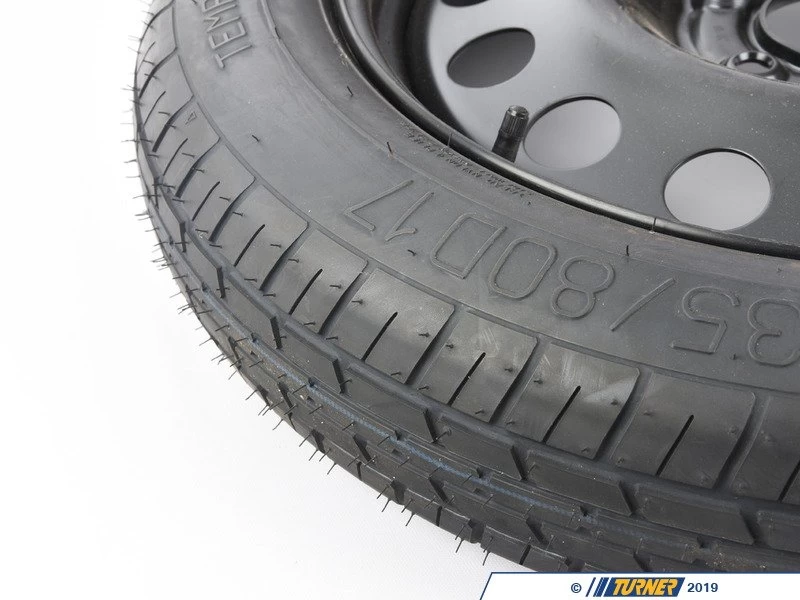 17" Emergency Spare Wheel/Tire Set - Includes Genuine BMW 17x4" ET18 Steel Wheel With Mounted And Balanced Kumho 135/80/17 Tire. - Image 3