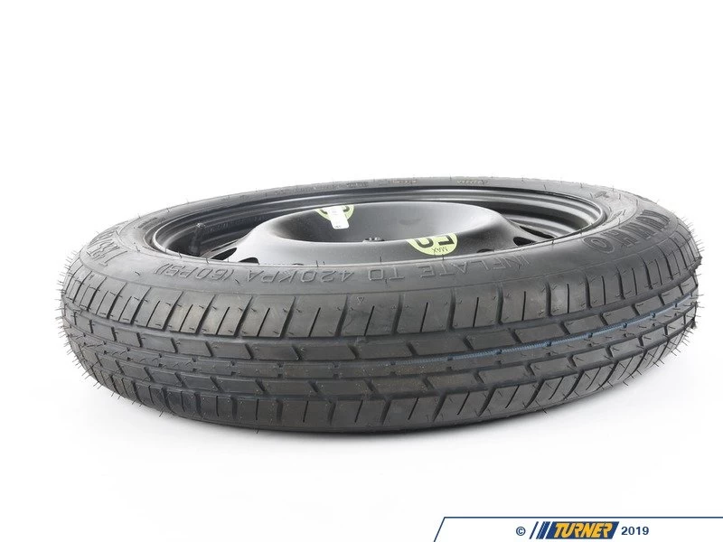 17" Emergency Spare Wheel/Tire Set - Includes Genuine BMW 17x4" ET18 Steel Wheel With Mounted And Balanced Kumho 135/80/17 Tire. - Image 2