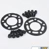 Turner Silver BMW 3mm Front Wheel Spacer And Extended Bolts Kit - E24,E28,E30 M3,E31,E32,E34,E36,E38,E46,E60,E63,E82,E83,E87,E90,E91,E92,E93,Z3,Z4