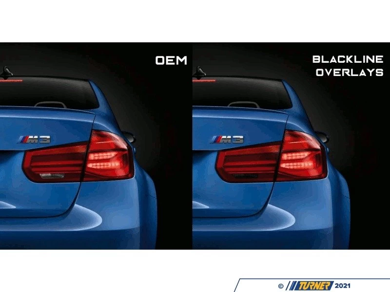 Blackline Taillight Overlay Kit - F30/F80 LCI - Image 2