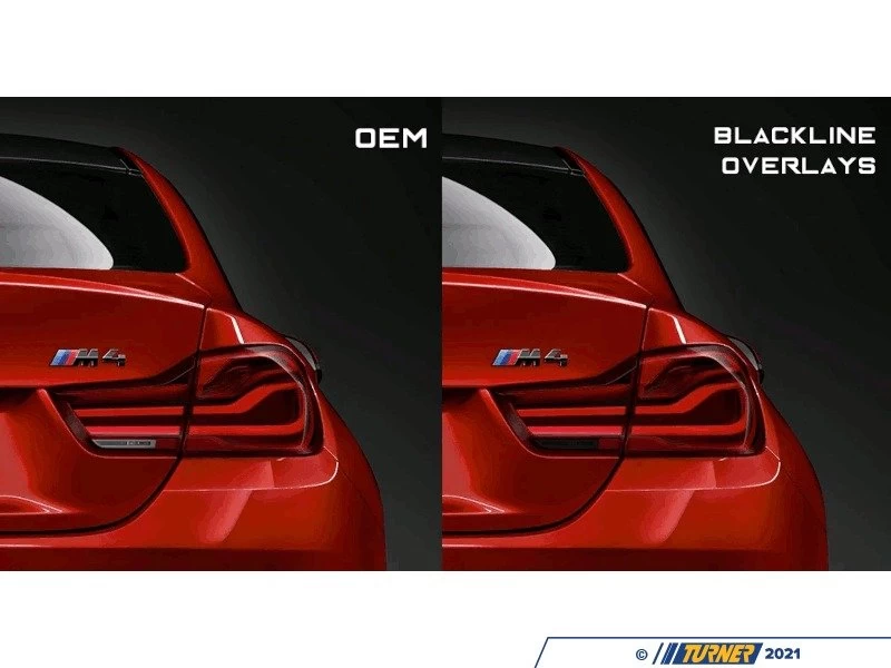 Blackline Taillight Overlay Kit - F32/F82 LCI - Image 2