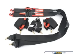Racequip Camlock 6-Point Pull-Down Racing Harness - Black