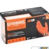 Gloveworks Heavy Duty Orange Nitrile Gloves - XXL - AMMEX