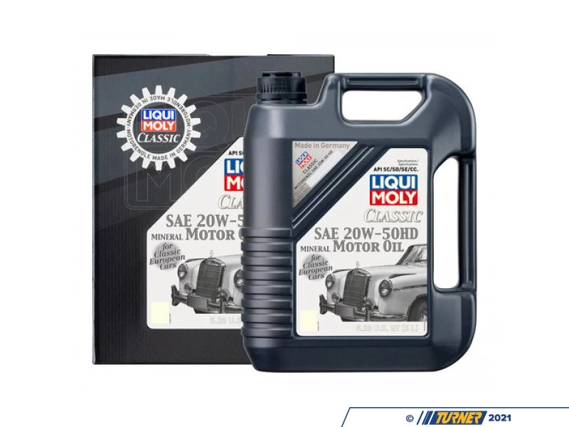 Liqui Moly Classic Motoroil SAE 20W-50 HD - 5 Liters - Classic BMW (Pre-1970)