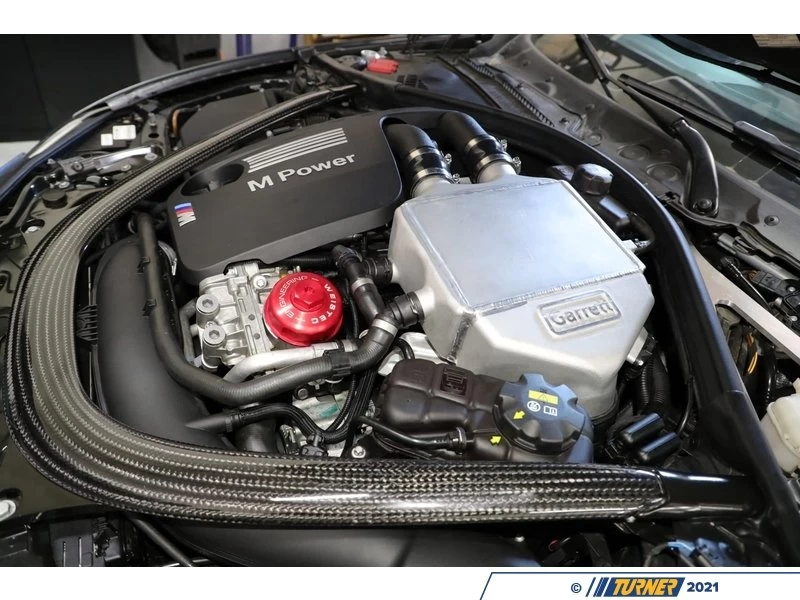 Garrett Powermax Performance Top Mount Intercooler - Silver Raw Finish - BMW F87 M2 Comp, F8X M3 M4 S55 3.0L - Image 3