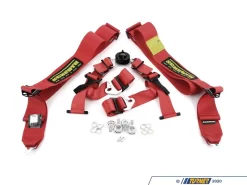 Schroth Profi II ASM Racing Harness - Red - Left Side