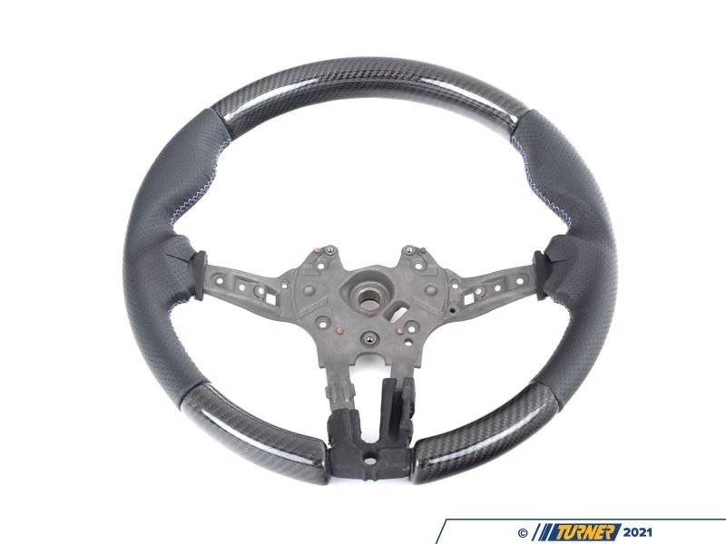 ECS Custom Steering Wheel - Perforated Leather/Carbon/Tri-Color - F3X / F8X - Image 15