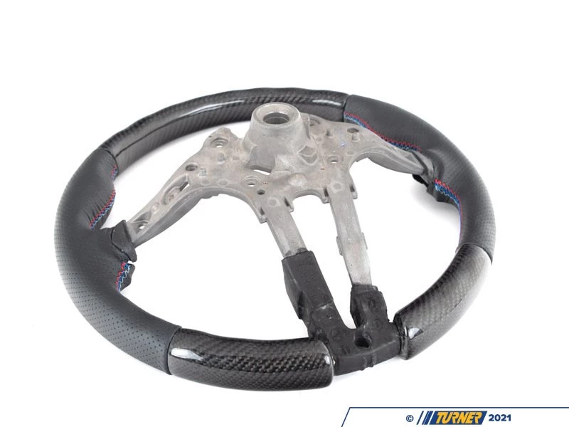 ECS Custom Steering Wheel - Perforated Leather/Carbon/Tri-Color - F3X / F8X - Image 14