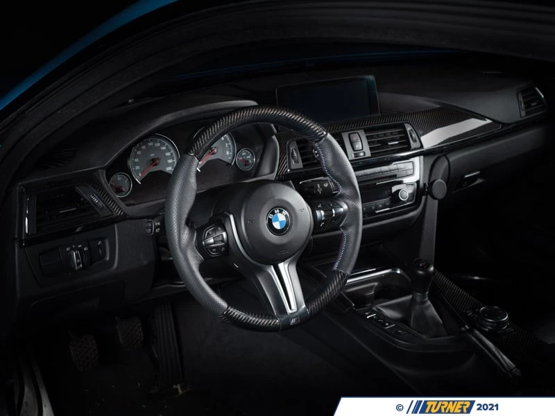 ECS Custom Steering Wheel - Perforated Leather/Carbon/Tri-Color - F3X / F8X - Image 2