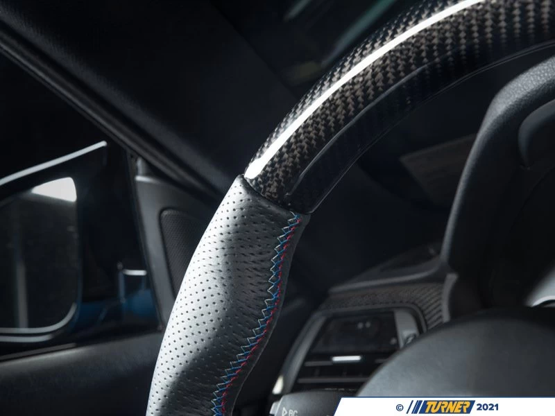 ECS Custom Steering Wheel - Perforated Leather/Carbon/Tri-Color - F3X / F8X - Image 6