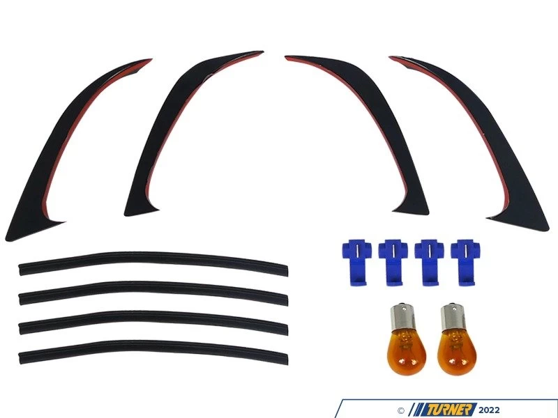 LED Halo Projector Headlight Set - Matte Black - E36 - Image 7