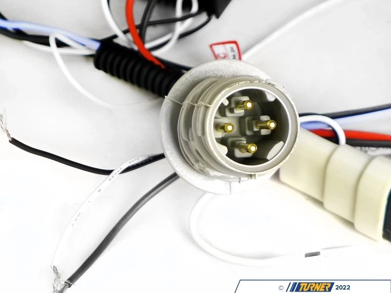 LED Halo Projector Headlight Set - Matte Black - E36 - Image 2