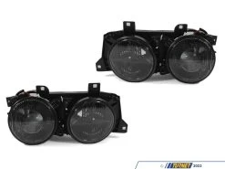 E30 Euro Smoked Crosshair Headlights - Pair