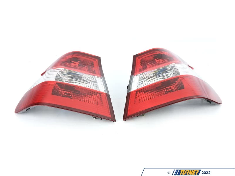 Spec-D Altezza Tail Light Set - Chrome Housing/Red & Clear Lens - E46 Sedan - Image 8