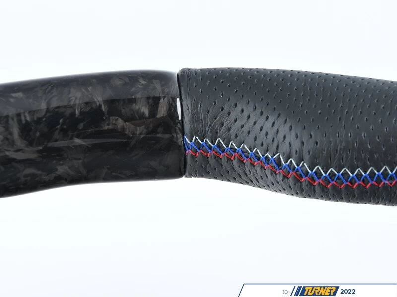 Perforated Leather On The Sides, Forged Carbon On Top, Tri-color Stitching, No Center Stripe - Image 3