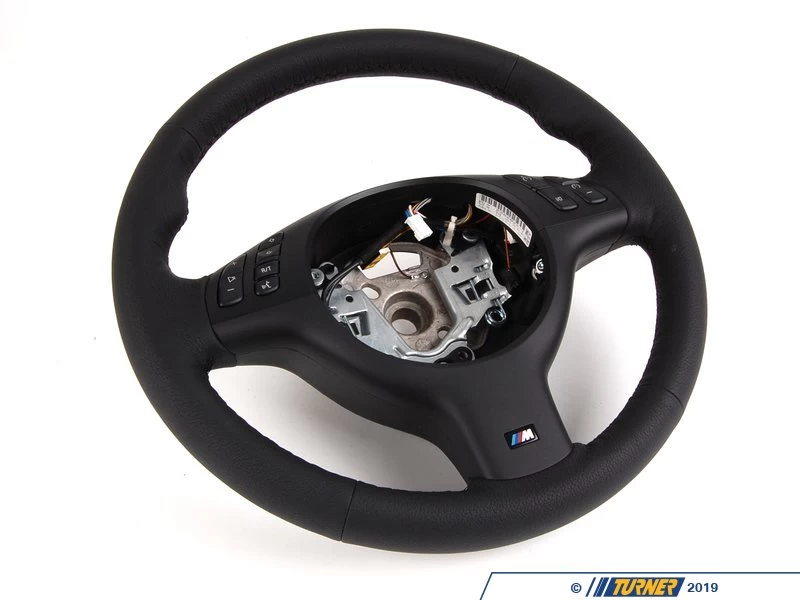 Genuine BMW M Sport Leather Steering Wheel - With Multifunction Controls