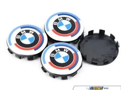 Genuine BMW 50th Anniversary Roundel Center Cap Set
