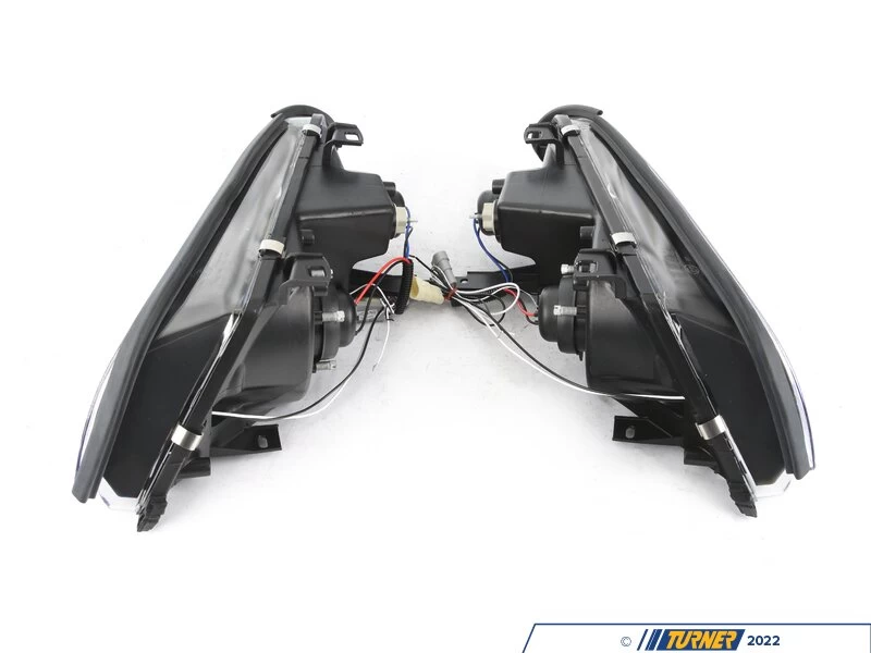 Spec-D Dual Halo Projector Headlight Set - Matte Black Housing/Clear Lens - E46 - Image 19