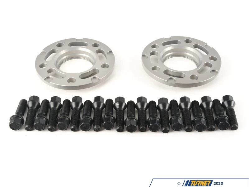 Turner BMW Silver 10mm Wheel Spacer & Bolt Kit - F01,F02,F06,F07,F10,F11,F12,F13,F2X,F3X,F87