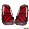 MINI Cooper Union Jack LED Clear RED/RED/RED Led Taillights R50 R52 R53 2002-2008 - Set