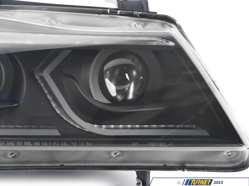 Spec-D LED Dual Projector Headlights - 6-11 E90 3 Series - Matte Black Housing/Clear Lenses - Image 11