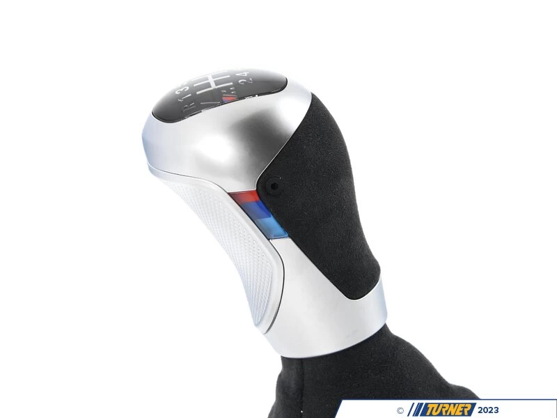 Genuine BMW M Performance Shift Knob, Boot, And Brake Handle - 6 Speed W/ Sunset Orange Stitching - F87 M2 & M2 Competition - Image 3