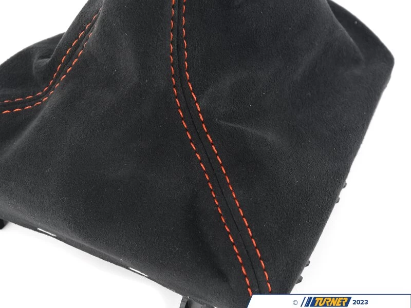 Genuine BMW M Performance Shift Knob, Boot, And Brake Handle - 6 Speed W/ Sunset Orange Stitching - F87 M2 & M2 Competition - Image 5