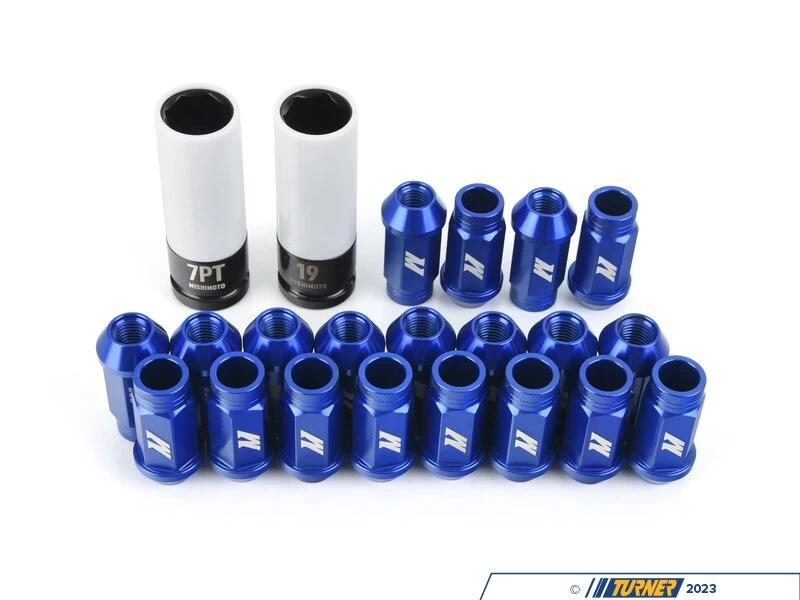 Mishimoto Aluminum Locking Lug Nuts Set - M12x1.5 - Blue - Image 3