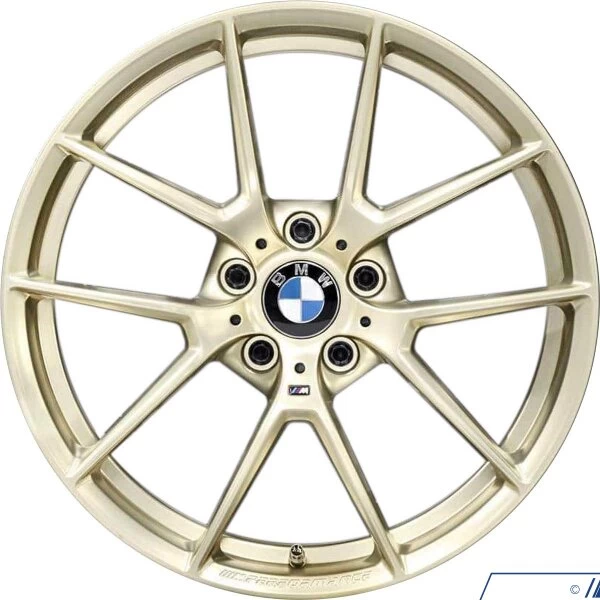 BMW M Performance Frozen Gold Style 763M Complete Wheel & Tire Set