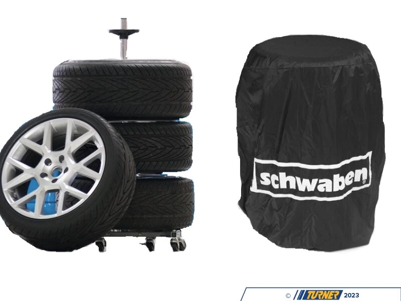 Wheel Storage Rack With Casters With Tire Stack Cover
