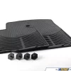 Genuine BMW Front All Weather Rubber Floor Mat Set - Black - E46 323Ci 325Ci 330Ci M3