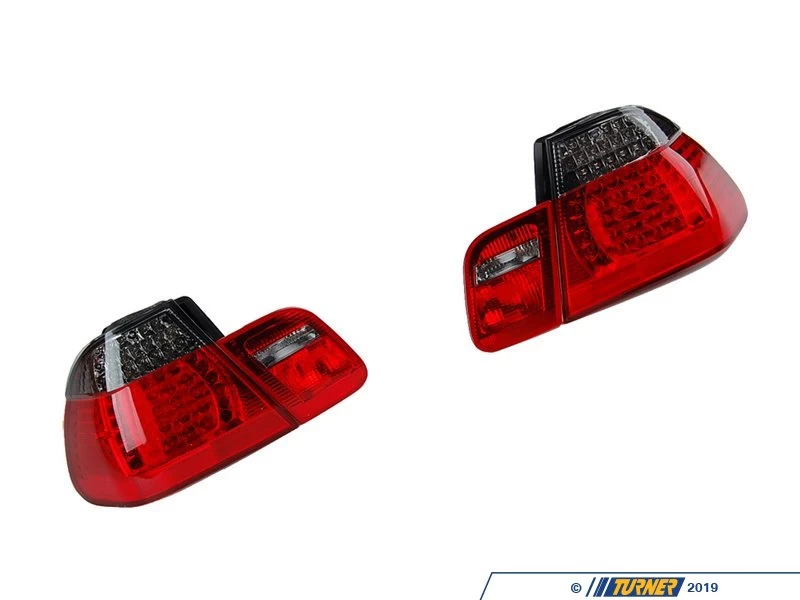 E46 LED Tail Light Set - Smoked/Red