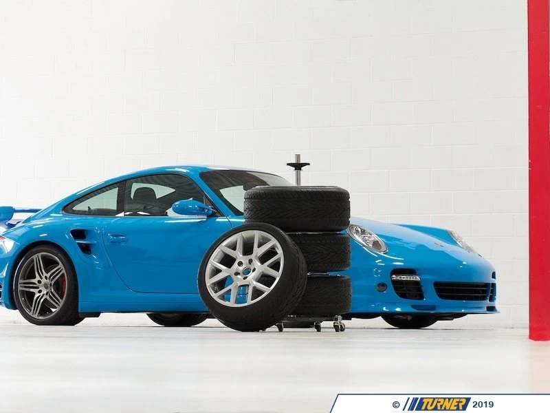 Wheel Storage Rack With Casters With Tire Stack Cover - Image 6