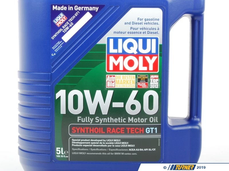 Liqui Moly Liqui-Moly Synthoil Race Tech GT1 10w-60 Engine Oil - 5 Liters - Image 2