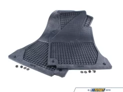 Genuine BMW Front All Weather Rubber Floor Mat Set - Black - E39