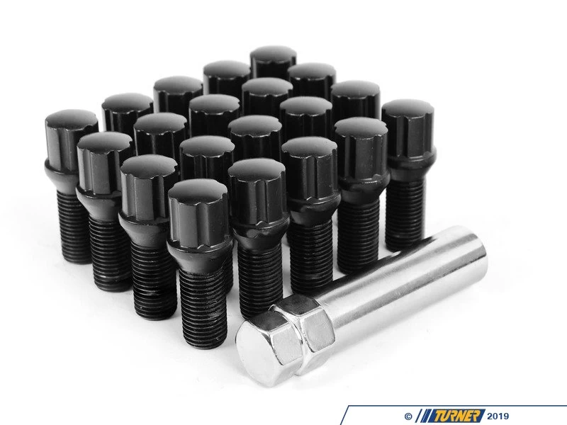 MMR Tuner Wheel Bolt Set - Black