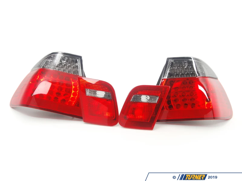Eagle Eyes LED Tail Light Set - Smoked/Red - E46 Sedan