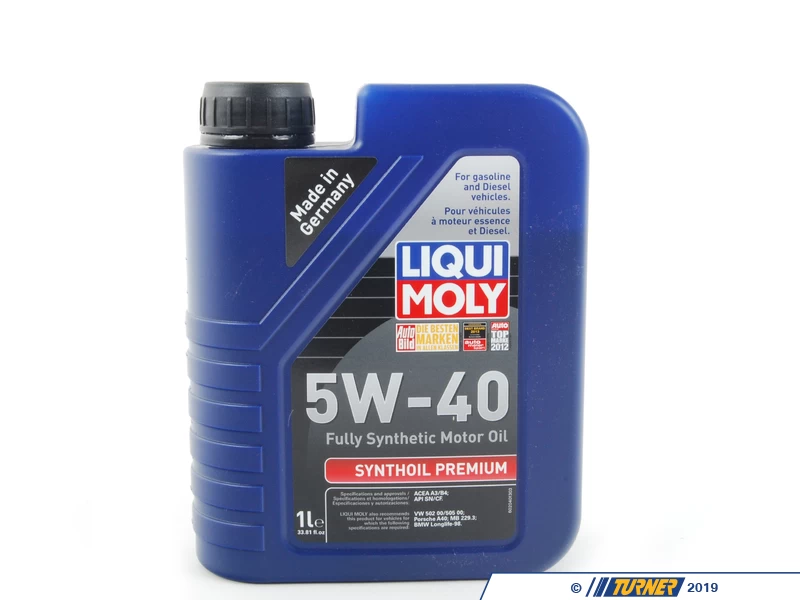 Liqui Moly Synthoil Premium 5w-40 Engine Oil - 1 Liter